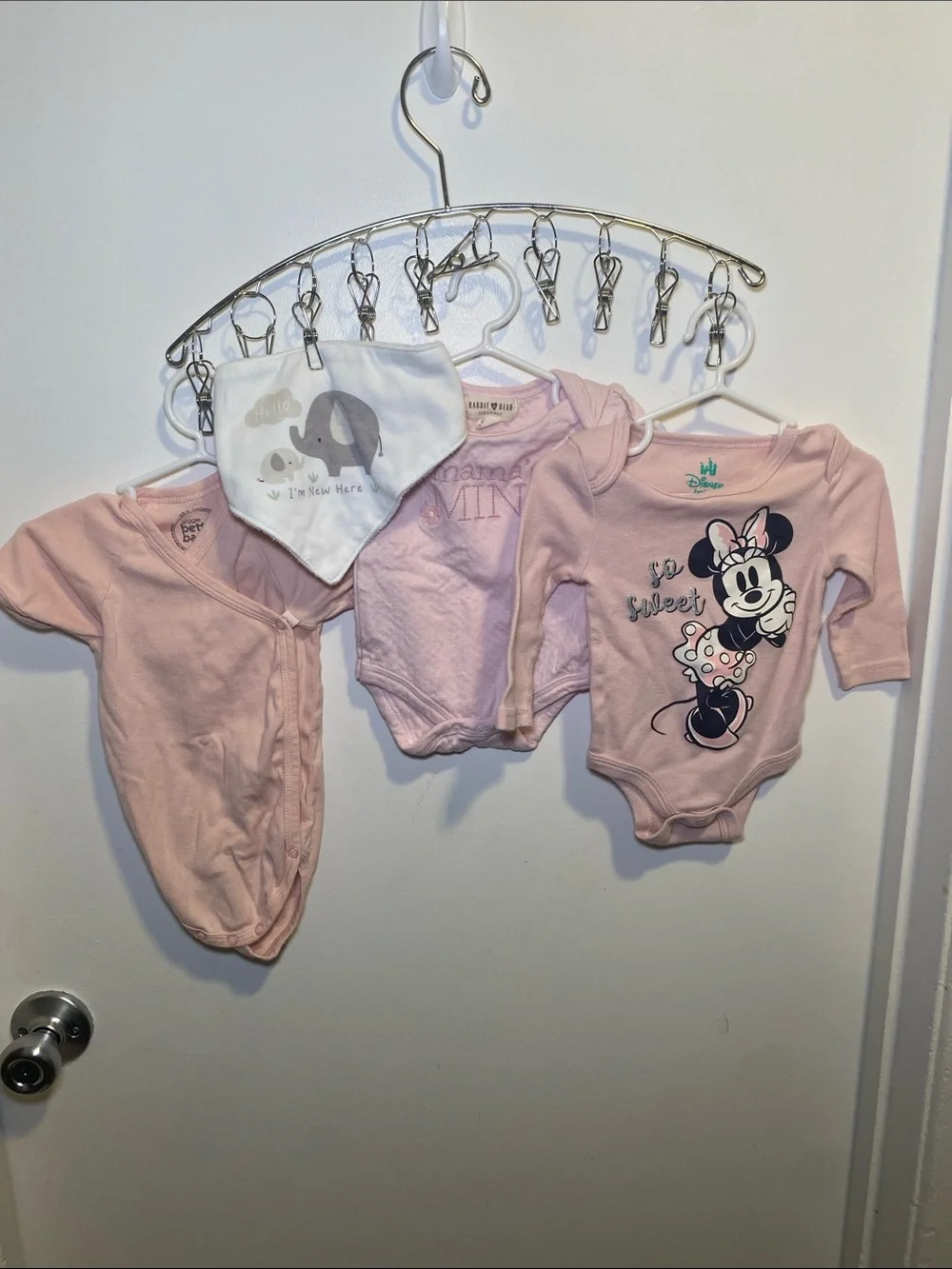 3 sets Included Long-Sleeve One-Piece Bodysuit, Rabbit+ Bear , Giggle Onesie